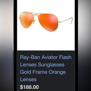 Ray-Ban Aviator Flash
Lenses Sunglasses
Gold Frame Orange
Lenses